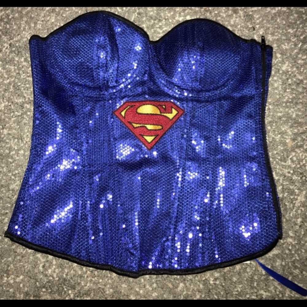 Superman/ Supergirl corset Halloween costume